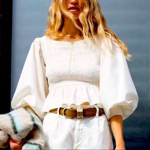 NWT Free People Whoa Blouse
